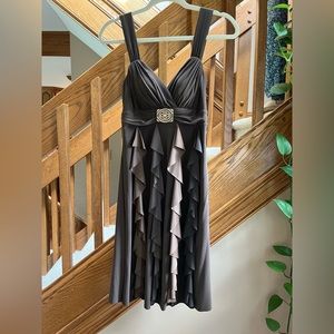 Brown Mini evening dress besty & adams size 4